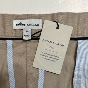 Peter Millar Golf Pants Mens Size 40x36 Crown Sport ME0B06 Beige Khaki NWT